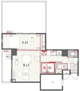 レジデンス西新宿スクエア【12階】の間取り
