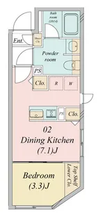 Grande Musashiseki Station Court【1階】の間取り