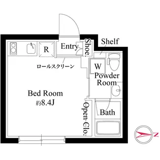 CASA PIAZZA蒲田イースト【4階】の間取り