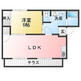 ルミエール【1階】の間取り