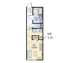 パーチェ問屋駅前B【1階】の間取り