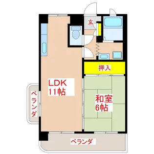 エルレープft【3階】の間取り