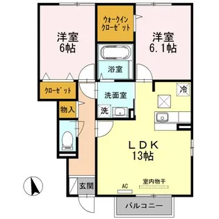 シルビア【1階】の間取り
