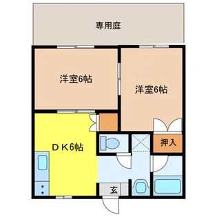 エスポワールガーデン I【1階】の間取り