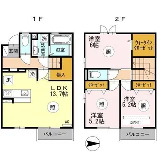 メゾンランタンIIIの間取り