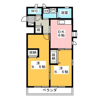 沙羅樹【2階】の間取り