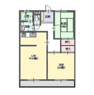 クレールカズ【1階】の間取り