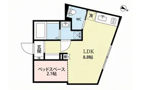 Oakrest Shimomeguro【2階】の間取り