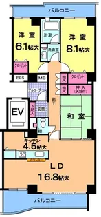 トリアスパークテラス【4階】の間取り