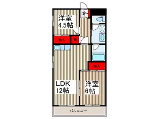 渋谷コ-ト3号館【3階】の間取り