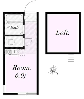 ユナイト 汐入ウィリアム・ウォーカー【2階】の間取り