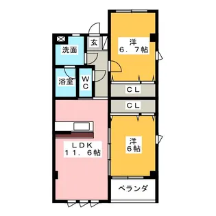 リッツハウス【3階】の間取り