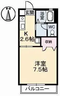 ベネッセ西の浦【2階】の間取り