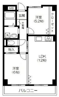 ヴァーゴ亀有【2階】の間取り
