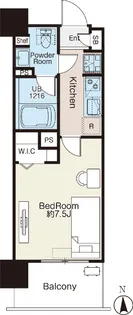 BLESS三軒茶屋WEST【7階】の間取り