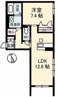 アルコバレーノ【1階】の間取り