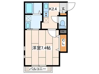 フルーヴ【1階】の間取り