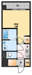 MODERN PALAZZO東本町【6階】の間取り