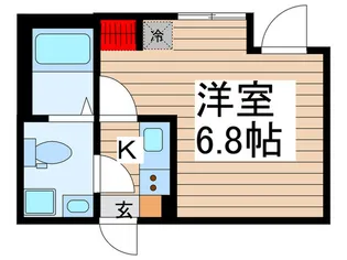 integral EAST 四ツ木【2階】の間取り