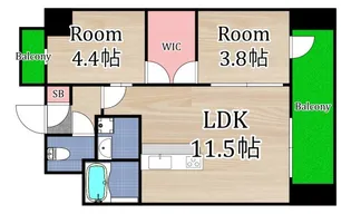 GioiaAltiri【10階】の間取り