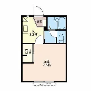 ピースエイト【1階】の間取り