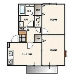 ハイツ・リヴェール【2階】の間取り