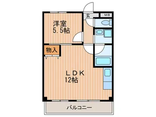 L&CスターハイツNO8【1階】の間取り