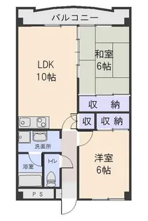 サンレックプラザ上徒士町【4階】の間取り