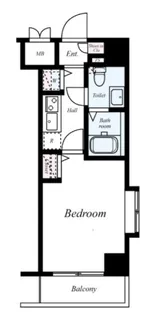 グランド・ガーラ高輪【8階】の間取り