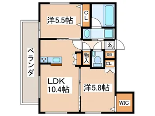 La Famiglia Felice【2階】の間取り