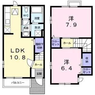 グレイスフル・セトルYK【1階】の間取り
