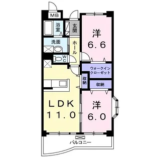 サニードエル 2【2階】の間取り