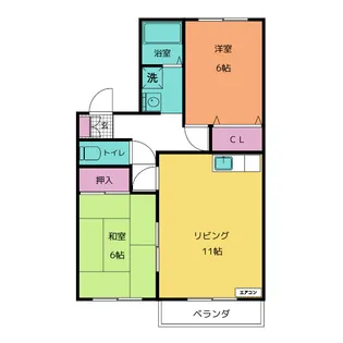 セジュールはとハイツ【1階】の間取り