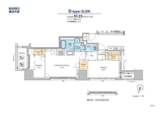 MARKS横浜戸部【4階】の間取り