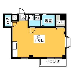 クレッセントハウス【1階】の間取り