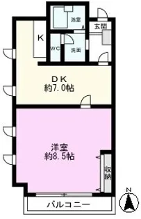 ジュエルI【2階】の間取り