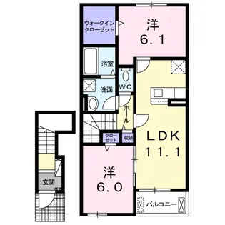 メゾンオーブ【2階】の間取り