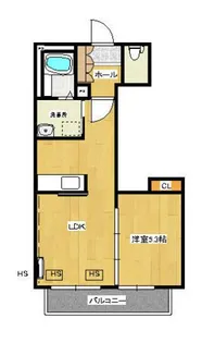 クレール・コガネイ(クレールコガネイ)【2階】の間取り