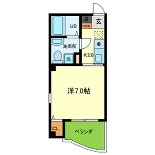 ガーディアンパレス針中野【3階】の間取り