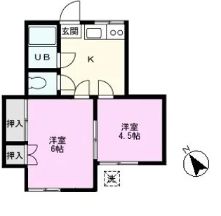 サンハイツ【1階】の間取り