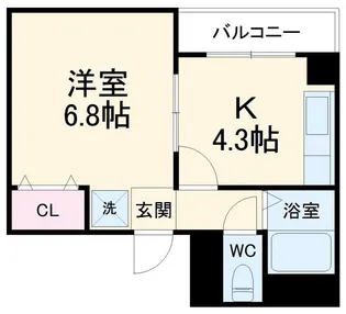 ホワイトクレステ【5階】の間取り