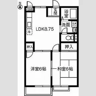 K’S HOUSE A【2階】の間取り