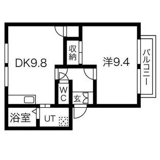 メゾンシュクセ A棟【1階】の間取り