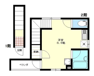 IKフラット3【2階】の間取り