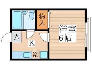 コーポサンライズII【1階】の間取り
