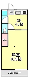 ガーデンハイツ【1階】の間取り