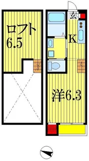 マイスター千葉中央【2階】の間取り