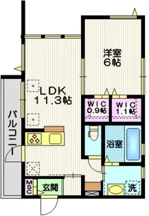 Le Ciel B【3階】の間取り