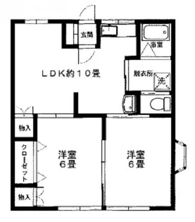 リバーサイドテラスA棟【1階】の間取り