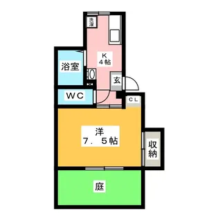 コーポ山田【1階】の間取り